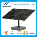 Cost-efficient solar ground pole mount bracket system to support 6 pv modules